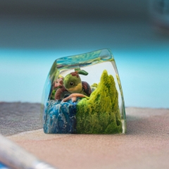 Pokemon - Turtwig Artisan Keycap Breakwooden 3