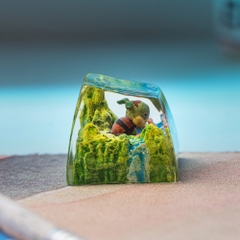 Pokemon - Turtwig Artisan Keycap Breakwooden 3