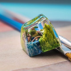 Pokemon - Turtwig Artisan Keycap Breakwooden 3