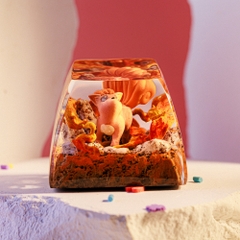 Pokemon - Vulpix Artisan Keycap Breakwooden