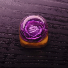 Purple Cabbage Artisan Keycap Breakwooden