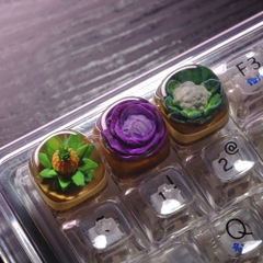 Purple Cabbage Artisan Keycap Breakwooden 2