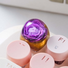 Purple Cabbage Artisan Keycap Breakwooden 3