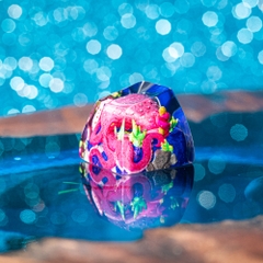 Purple Octopus Artisan Keycap Breakwooden
