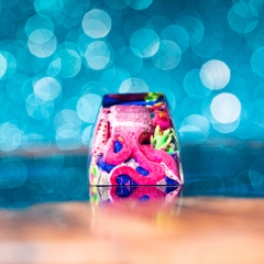 Purple Octopus Artisan Keycap Breakwooden