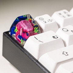 Purple Octopus Artisan Keycap Breakwooden 2
