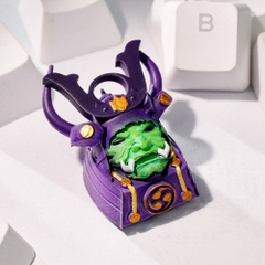 Purple Samurai Artisan Keycap Breakwooden