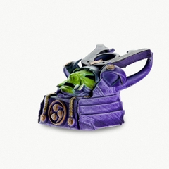 Purple Samurai Artisan Keycap Breakwooden