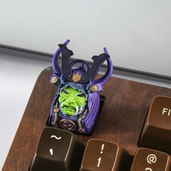 Purple Samurai Artisan Keycap Breakwooden 2