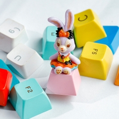 Rabbit Artisan Keycap Breakwooden