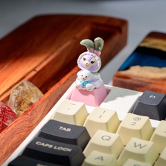 Rabbit Artisan Keycap Breakwooden 2