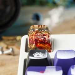 Red Dragon Artisan Keycap Breakwooden 10