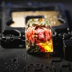 Red Dragon Artisan Keycap Breakwooden 11