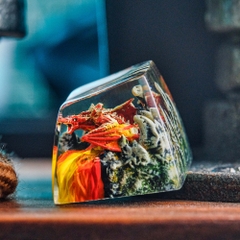 Red Dragon Artisan Keycap Breakwooden 3