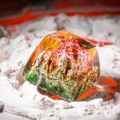 Red Dragon Artisan Keycap Breakwooden 4