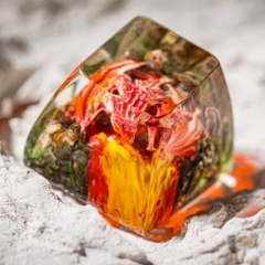 Red Dragon Artisan Keycap Breakwooden 4