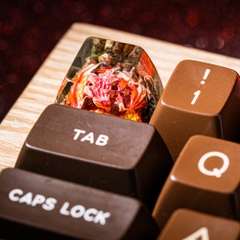 Red Dragon Artisan Keycap Breakwooden 5