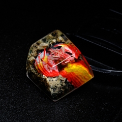 Red Dragon Artisan Keycap Breakwooden 7