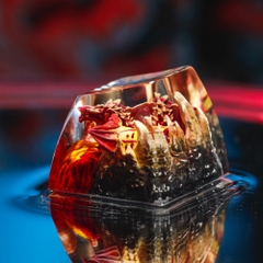 Red Dragon Artisan Keycap Breakwooden 9