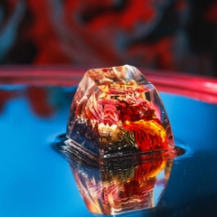 Red Dragon Artisan Keycap Breakwooden 9