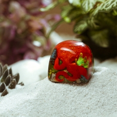 Red Octopus Artisan Keycap Breakwooden 2