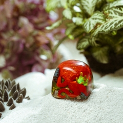 Red Octopus Artisan Keycap Breakwooden 2