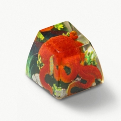 Red Octopus Artisan Keycap Breakwooden 2