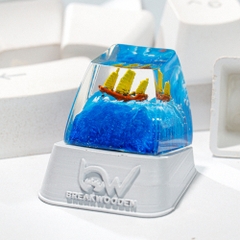 Sailboat Artisan Keycap Breakwooden 2