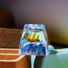Sailboat Artisan Keycap Breakwooden 4