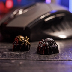 Silver and Gold Spider Artisan Keycap Breakwooden