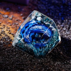 Sleeping Dragon - Blue Artisan Keycap Breakwooden