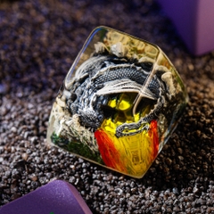 Sleeping Dragon - Gray Artisan Keycap Breakwooden