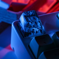 Snowy Mountain Artisan Keycap Breakwooden