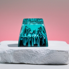 Snowy Mountain Artisan Keycap Breakwooden 2