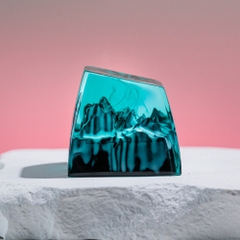 Snowy Mountain Artisan Keycap Breakwooden 2