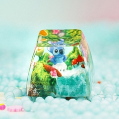 Stitch Artisan Keycap Breakwooden