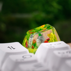 Totoro Artisan Keycap Breakwooden 2