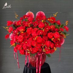 Chậu Hoa Hồng Phát - Hoa Tươi Khai Trương