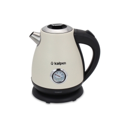 Ấm siêu tốc inox Kalpen KK91 Phong cách Retro có đồng hồ hiển thị nhiệt độ