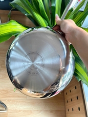 Bộ 4 Món Nồi Chảo Inox 3 Lớp Liền Đáy Kalpen Kampfer KF2