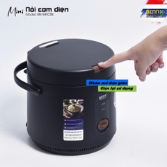 Nồi Cơm Điện Mini Bennix BN-MRC08, Công Suất 200W, Dung Tích 0.8L Phù Hợp 1 - 2 Người Ăn