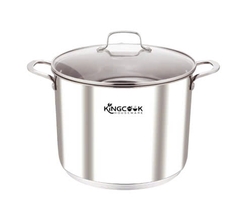 Nồi luộc gà inox 5 đáy cao thành size 32cm Kingcook KPO1750-32, Thể tích 19 lít