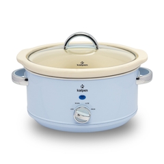 Nồi Nấu Chậm, Kho Cá, Ninh Hầm.. KALPEN SK1, Thố Sứ Bầu Dục 3,5L, Nắp Vung Kính