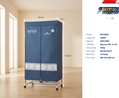 Tủ sấy quần áo máy sấy quần áo  BENNIX BN-338CD, Bảo hành 18 tháng