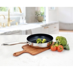 Chảo inox 304 Liền Khối, chống dính Daikin Nhật bản, KALPEN 20/24/26/28/30Cm