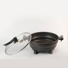 Nồi Lẩu Điện Đa Năng Nhôm Đúc Chống Dính, dung tích 5L Bennix BN-05EGP