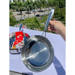Chảo inox 304 đáy từ đúc liền khối Kalpen (Đức) size 20-24-26-28cm
