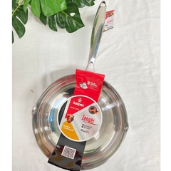 Chảo inox 304 đáy từ đúc liền khối Kalpen (Đức) size 20-24-26-28cm