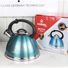 (CÒI BÁO SÔI ) Ấm đun nước inox 304, 5 đáy cao cấp Kalpen KK03- 3Lít