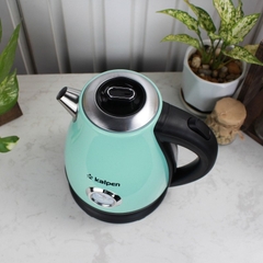 Ấm siêu tốc inox Kalpen KK91 Phong cách Retro có đồng hồ hiển thị nhiệt độ